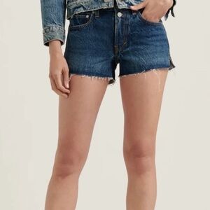 Lucky Brand The Cut Off Mid-Rise Frayed Jean Shorts - Size 2/26